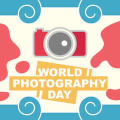 World photography day event. - Vector.