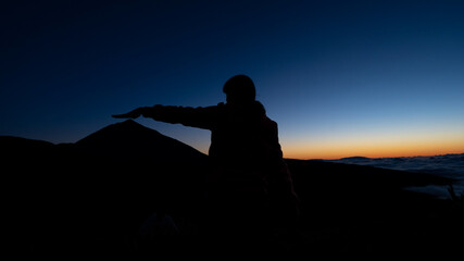 retratro en el teide en tenerife españa