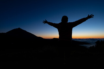 retratro en el teide en tenerife españa