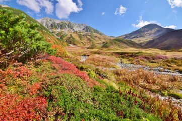 北アルプス 立山連峰　秋景色