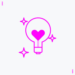 vector light bulb icon
