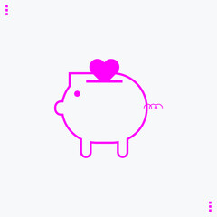 pink piggy bank