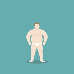 Fototapeta premium male body type