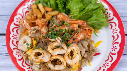 Thai Food Mixed Food Selections 