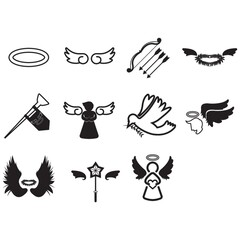 set of valentine icons