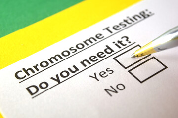Obraz premium Questionnaire