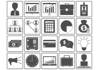 business icons collection
