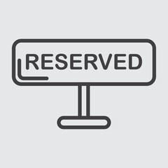 reserved sign