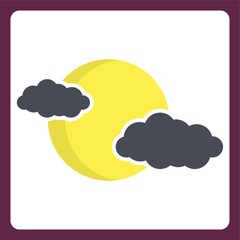 moon and clouds