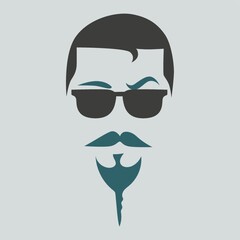 man with mustache and beard