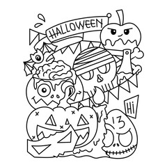 Halloween Cartoon Doodle