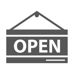 open sign