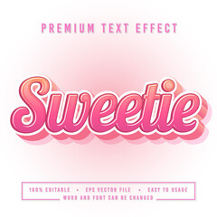 decorative sweetie Font and Alphabet vector