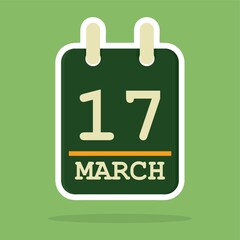 st patrick's date 17 march