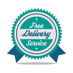 free delivery service label