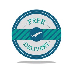 free delivery label