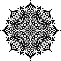 Mandala Pattern Stencil doodles sketch - 357105252
