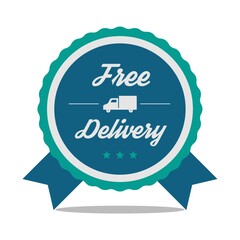 free delivery label