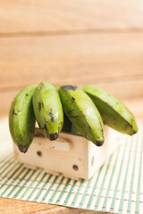 fresh cucumbers on wooden table