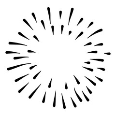 Obraz premium doodle design element, starburst doodle vector illustration ,hand drawn sparkling doodle,water explosion doodle illustration.