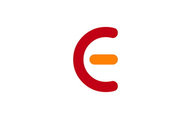 Fototapeta premium EC or CE Letter Initial Logo Design, Vector Template