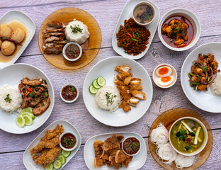 Thai food special dishes mix