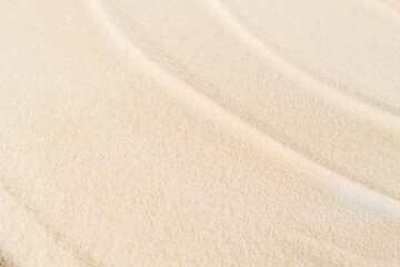 Fototapeta na wymiar Close up Beach Sand. Nature, Soft Texture and background. Summer Sun.