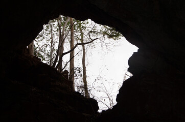 Obraz premium light in the cave