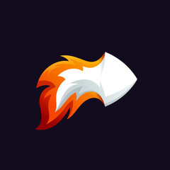 Fox Tail and Arrow Orange White Logo