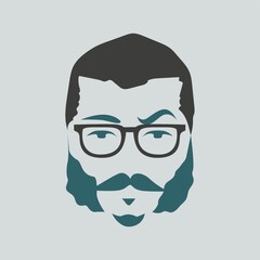 man with mustache and beard