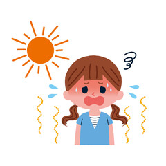 熱中症 こども イラスト