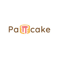 Logo design concept about pancake in vector file.