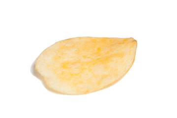Potato Chips on white background