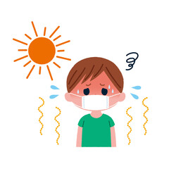 熱中症 マスク こども イラスト