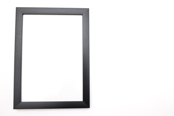 black frame on white background