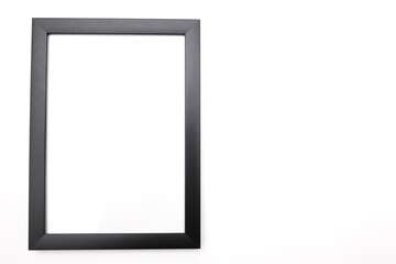 black frame on white background