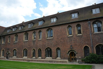 Naklejka premium ケンブリッジ大学のクィーンズ・カレッジ