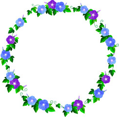 Frame-あさがお-フレーム-リース-円