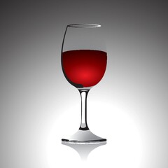 glass of red wine
