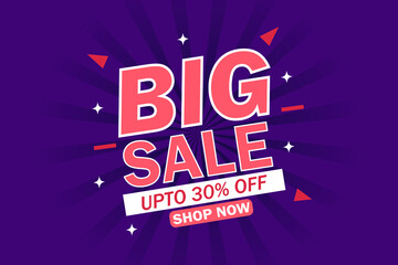 Big sale Blue attractive banner