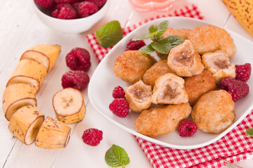 Banana fritters.
