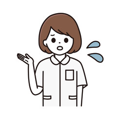 案内をする看護師