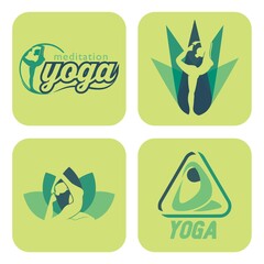 Obraz premium yoga logos