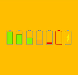 mobile phone battery icon. illustration for web and mobile design.