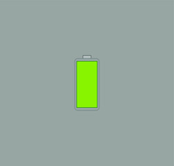 mobile phone battery icon. illustration for web and mobile design.
