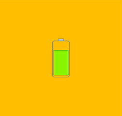 mobile phone battery icon. illustration for web and mobile design.