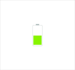 mobile phone battery icon. illustration for web and mobile design.