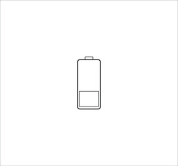 mobile phone battery icon. illustration for web and mobile design.