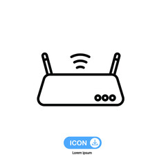 router internet icon vector isolated on white background.