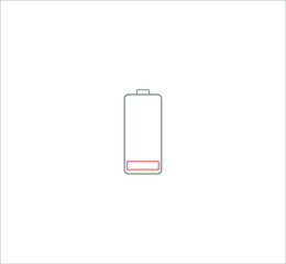 mobile phone battery icon. illustration for web and mobile design.